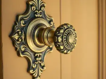 Brass door hardware restoration