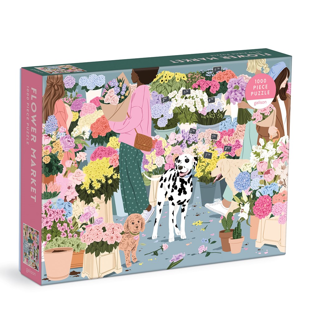 Flower Market 1000 Piece Puzzle - Galison